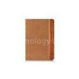 Classic Style Wood IPad Air Leather Folio Case , Apple IPad Flip Protective Cases