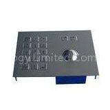 Vandalism Stainless Steel Trackball Pointing Devicel With Integrated Numeric Keypad