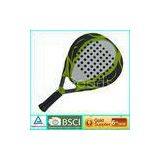 Flat Face Graphite Paddle Racket Full Cover PU Grip for Training 26.5 x 25.8cm