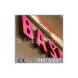Colorful Stainless Steel LED Channel Letter Signs For business Indoor