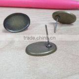 Antique Bronze Oval Ear Studs Blank Base Cabochon Bezels Setting Earring Tray thumbnail-1