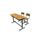 Sell School Furniture (student Desk and Chair)FT-0603 Adjustable Double Student Desk&Chair thumbnail-1