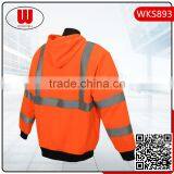 Mens Full Zippers hi Vis Hoodie thumbnail-2