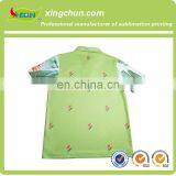 Quick Dry Shivering Flowers Design Dye Sublimation Printed Kid's Polo Tee Shirts thumbnail-2