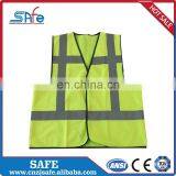 Traffic safety warning reflective high visibility CE vest for running