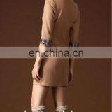 Beaded Woolen Dress Ladies Korean Dress New Fashion thumbnail-6
