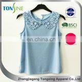 Women's 1/4 no Sleeve Lace Top With Polyester thumbnail-1