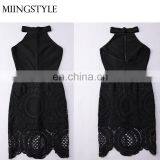 Sundress Cheap Wholesale Ladies Fashion Sleeveless Summer Dresses New Sexy Women Formal Cocktail Prom Party Lace Dress thumbnail-3