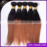 Brazilian Ombre Silky Straight Wave Hair 1b/30 Brazilian Virgin Human Hair Body Weave Brazilian Wavy Hair thumbnail-4