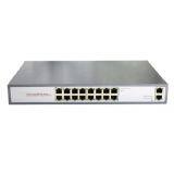 18 ports PoE Switch with 16x 10/100M POE + 2x Gigabit RJ45 uplink