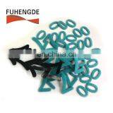 Green Iron on Towelling and Fabric Embroidery Patch Letters With Hook Loop Backing Fastening thumbnail-2