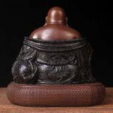 The Antique Fat Buddha Statue Buddha Shown Smiling With Big Belly thumbnail-3