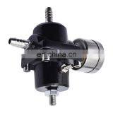 Universal Aluminum Adjustable 1-140 PSI Fuel Pressure Regulator+W/Gauge Black thumbnail-2