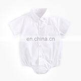 RTS Infant clothing baby boys shirt newborn baby jumpsuit solid color romper
