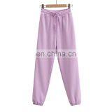 Women Cotton Streetwear High Waist Loose Baggy Cargo Pants Autumn Winter Fitness Trousers thumbnail-2