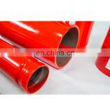 ERW Steel Pipe SCH 40 Complain to ASTM A 795 Red Painted Pipe With ARL 3000 thumbnail-1