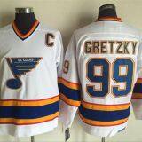 St. Louis Blues #99 Gretzky Throwback White Jersey thumbnail-1