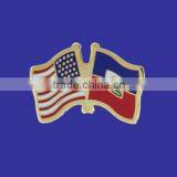 Custom Quality Cloisonne Novelty Gift USA Hungary World Flag Lapel Pin thumbnail-1