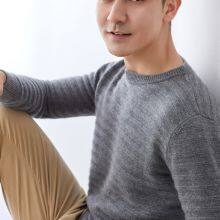 Custom Wholesale Round Neck 100% Men Sweaters Cashmere Knitted Sweater For Men thumbnail-3