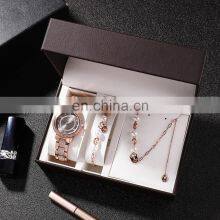 ZONMFEI ZM031-D 3pcs Ladies Quartz Wristwatch Neckless Gift Box Casual Fashion Style Woman Watch Set Bracelet thumbnail-2