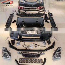 Runde Upgrade To 17+ GT-R PP Material Car Bumper Side Skirts Engine Hood Front Rear Lights Body Kit For Nissan GTR R35 2008+ thumbnail-1