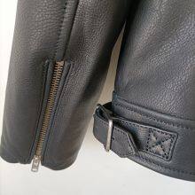 NEW ARRIVAL 2022AW MEN'GENUINE COWHIDE LEATHER MOTO JACKET thumbnail-5