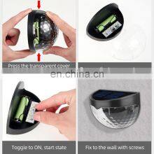 Black Small Solar Lights Outdoor Lighting Garden Decoration Deck Light Wall Stairs Waterproof Fence Wall Lamp thumbnail-3