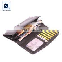 2022 New Arrival Eye Catching Design Nickle Fitting Matching Stitching Genuine Leather Women Wallet for Wholesale Buyers thumbnail-5