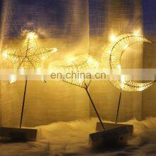 Muslim Led Christmas Shop Bedroom Light Weight Bamboo Decorations Lamp for Home Living Room Wedding Table Light Decor With Wood thumbnail-4