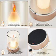 DC12V Warm White 3000K Candle Shaped Night Light USB Touch Control Home Smart Candle Led Strip Light for Room thumbnail-4