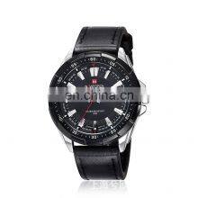 NAVIFORCE 9056 Men's Quartz Watch Top Brand Luxury Leather Watch Analog Display Sport Military Wristwatch thumbnail-3