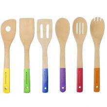 Colorful Bamboo Kitchen Cooking Utensil With Colorful Handle Wholesale From China thumbnail-1