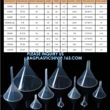 Factory Directly Transparent Large PP Plastic Perfume Dispensing Funnels, Factory Selling 30mm 50mm 60mm 75mm 90mm 100mm 120mm 150mm Transparent Funnel thumbnail-5