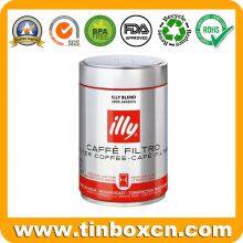 Stylish Coffee Tin Can With Airtight Lid and Metallic Closure Mechanism thumbnail-2