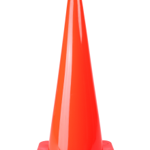 Road Traffic 28 Inch 70cm Soft PVC Cone With/without Reflective Tape thumbnail-2