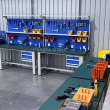 Modular Heavy Duty Metal Workbench for Assembly Line, Overhead LED Support & Tool Hanging System for Electronic Factory, OEM/ODM Supported thumbnail-5