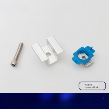 Solar Photovoltaic Bracket Pressing Blocks, Aluminum Alloy Middle Pressing Blocks, Edge Pressing Blocks, Photovoltaic Accessories. Ample Supply. thumbnail-1