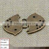 Wholesale Diy Jewelry Zinc Alloy Ancient Bronze Hollow Out Metal Bird Pendant thumbnail-1