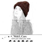 OEM Custom Hand Knitted Women Fashion Winter Hat