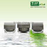 2015 China Manufacture Square Plastic Acrylic Cream Jar With Black Cap thumbnail-2