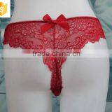 Hot-selling Red Lace Bralette G-string thumbnail-3