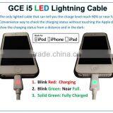 Colorful Durable Flat Micro Charging USB Data Cable Led Light thumbnail-3