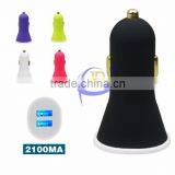 5V 2.1A 2 Port Dual USB Car Charger USB Adaptor For Mobile Phone thumbnail-2