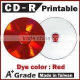 Taiwan A + Red Printable CD, Original Blank cd Printing thumbnail-1