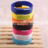 Made in China LED Energy Silicone and Digital Colorful Led Bracelet Watch thumbnail-2