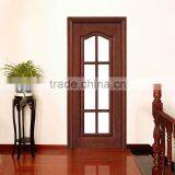 Economic Interior Teak Veneer Wood Glass Door Design thumbnail-5