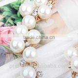 Wholesale Imitation Pearl Direct Selling Glisten Crystal Natural Pearl Collar Necklaces thumbnail-5