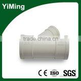 YiMing Pvc 45 Degree y Tee for Pvc Pipe Fittings thumbnail-4