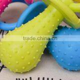 Nursing Bottle Shaped Rubber Squeaky Pet Dog Chew Toy Quality Choice thumbnail-2