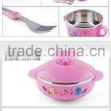 Chinese Wholesale 5 Piece Stainless Steel Mixing Bowl Set With Lids for Children thumbnail-4
